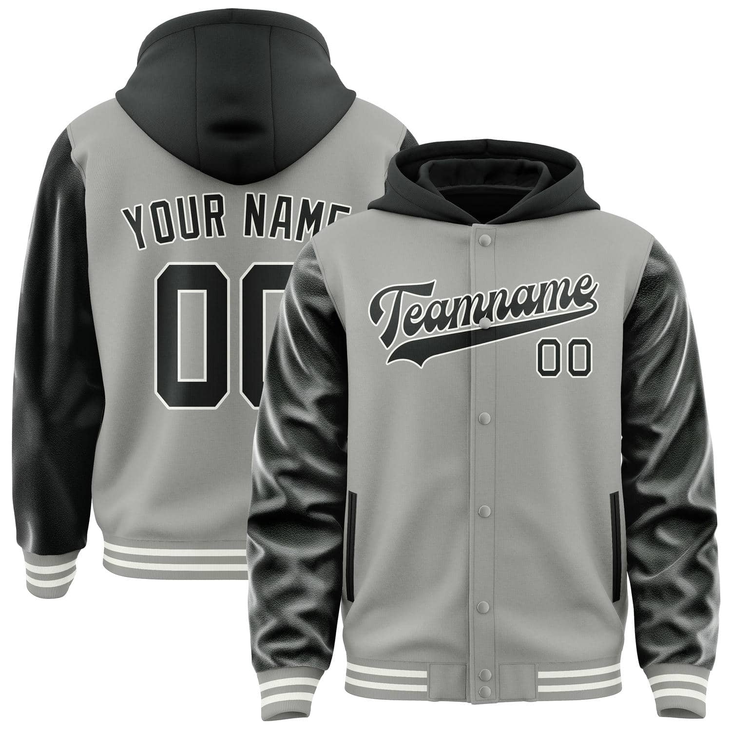 Maßgeschneidertes Grau Schwarz Jacke JA040417041817171717