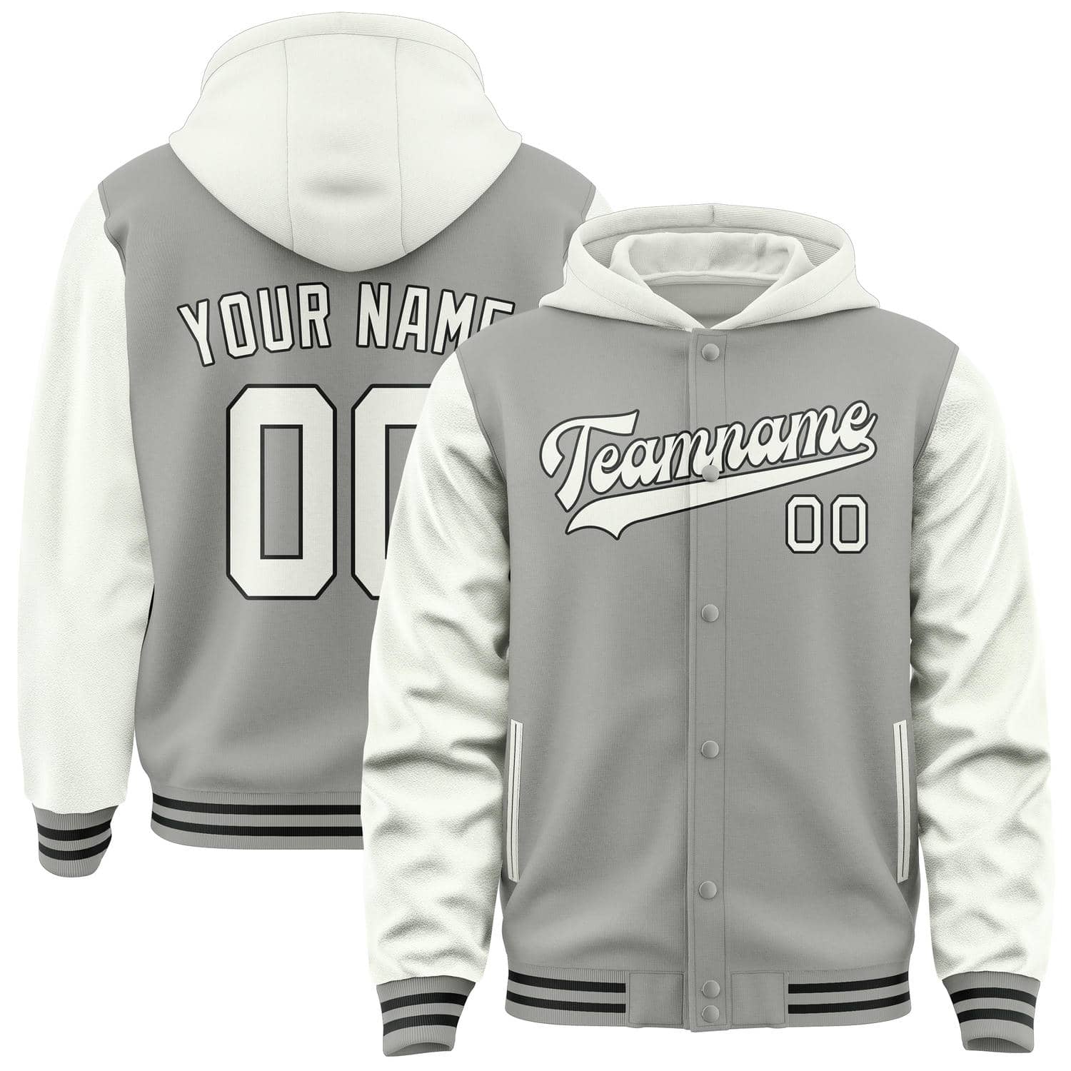 Maßgeschneidertes Grau Weiß Jacke JA040418041718181818