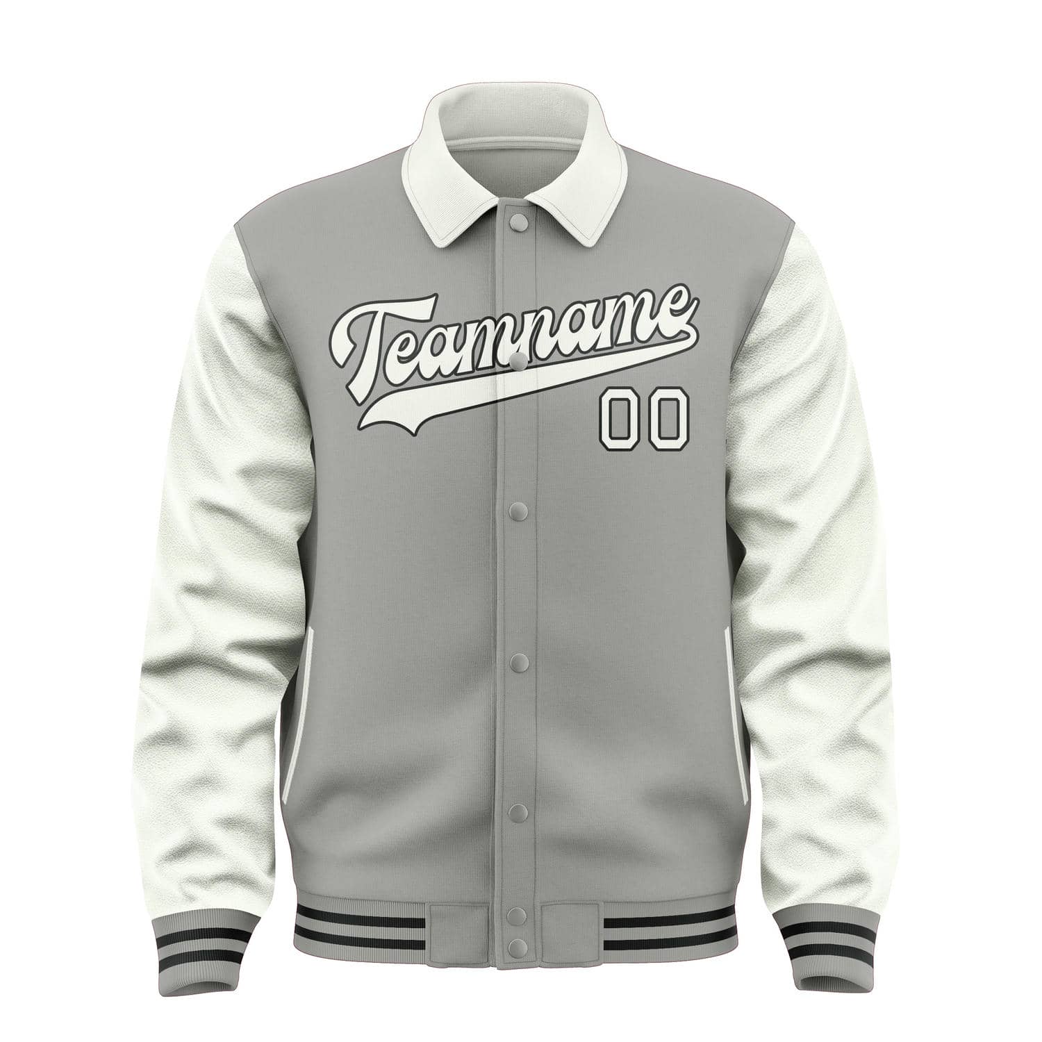 Maßgeschneidertes Grau Weiß Jacke