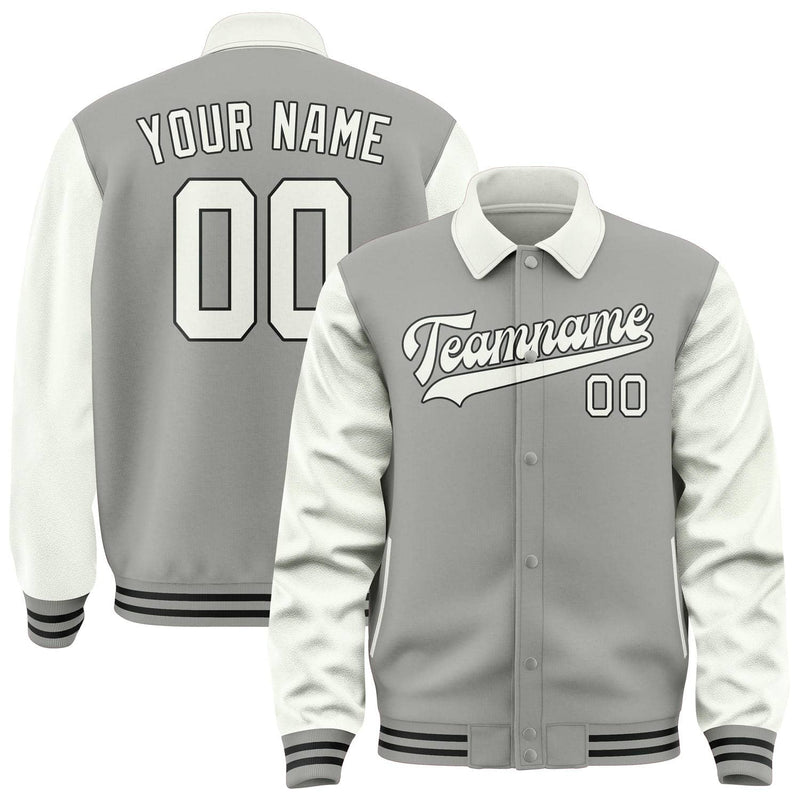 Maßgeschneidertes Grau Weiß Jacke JA040418041718181818