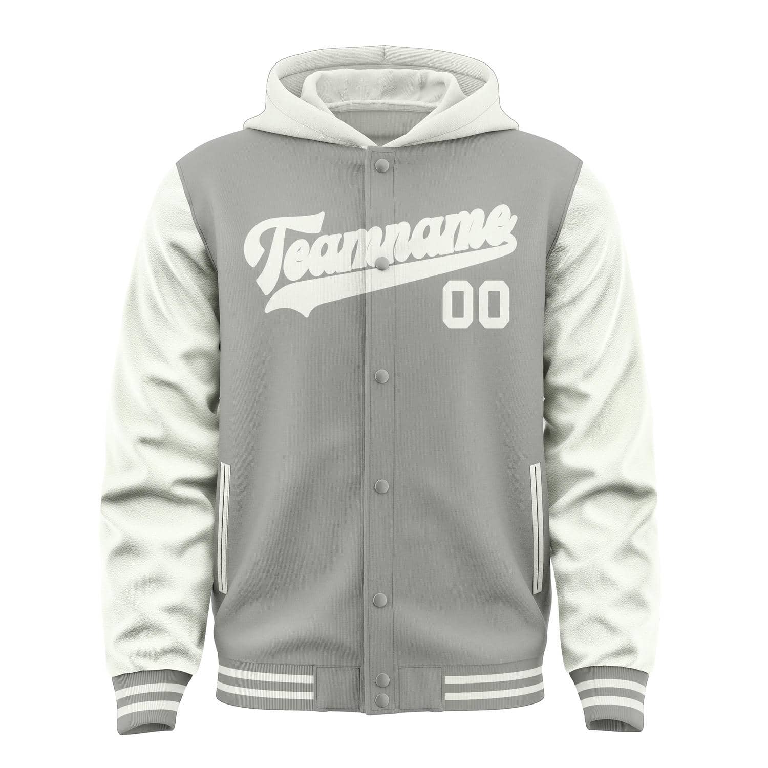 Maßgeschneidertes Grau Weiß Jacke