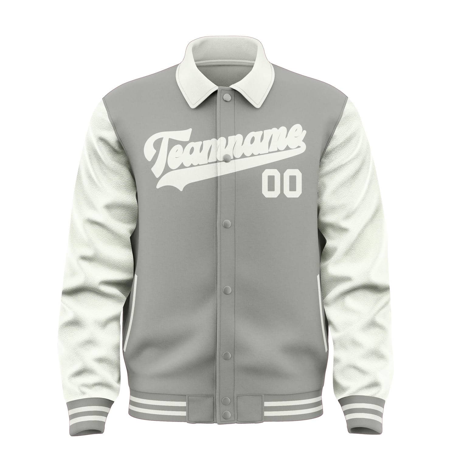 Maßgeschneidertes Grau Weiß Jacke