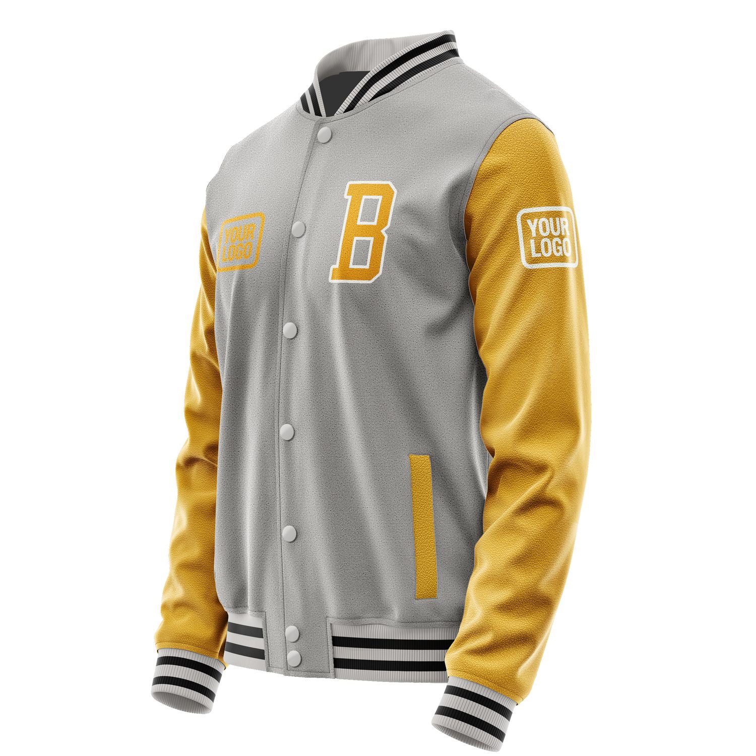 Maßgeschneidertes Grau Gelb Jacke JA040419041718191918