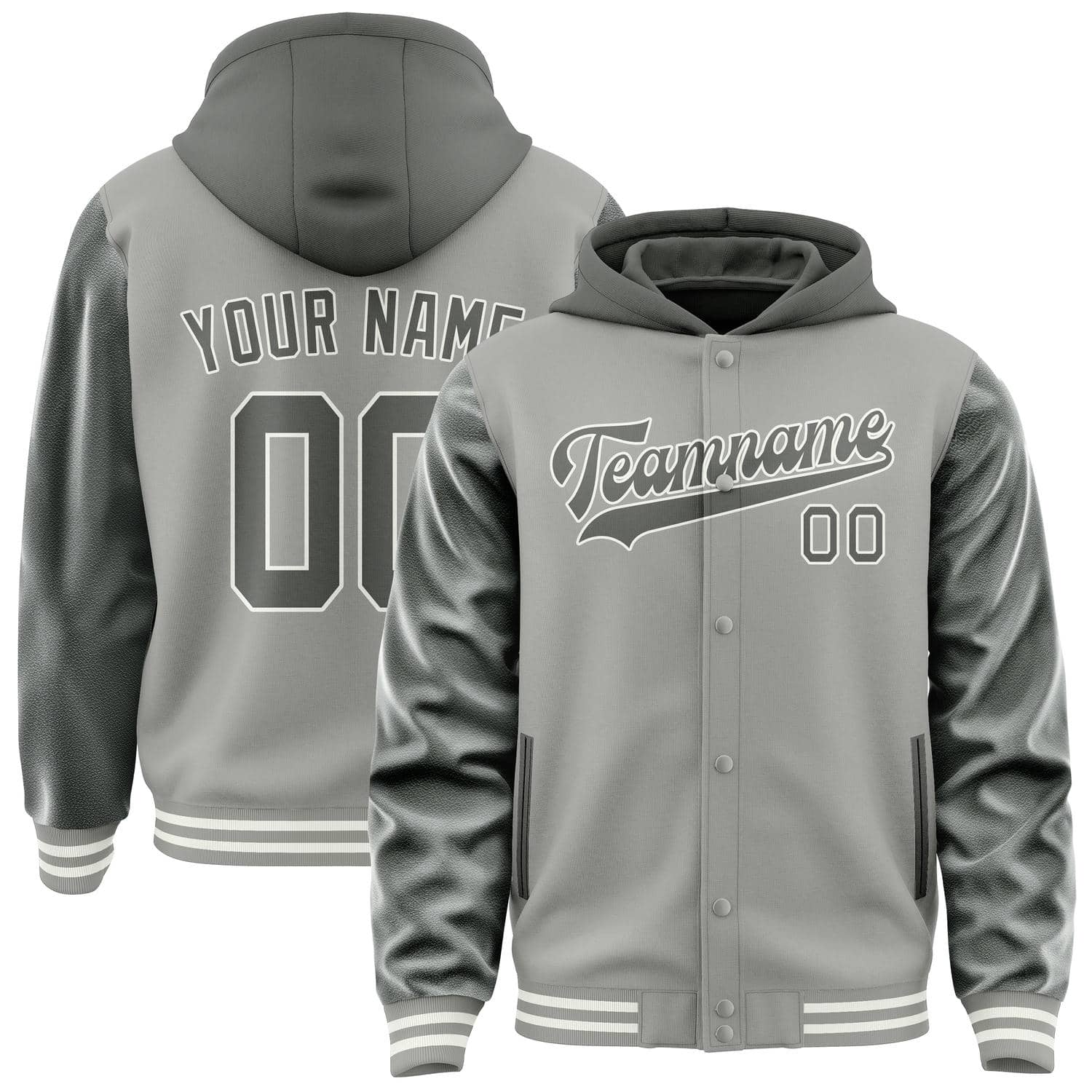 Maßgeschneidertes Grau Dunkelgrau Jacke JA040420041817202017