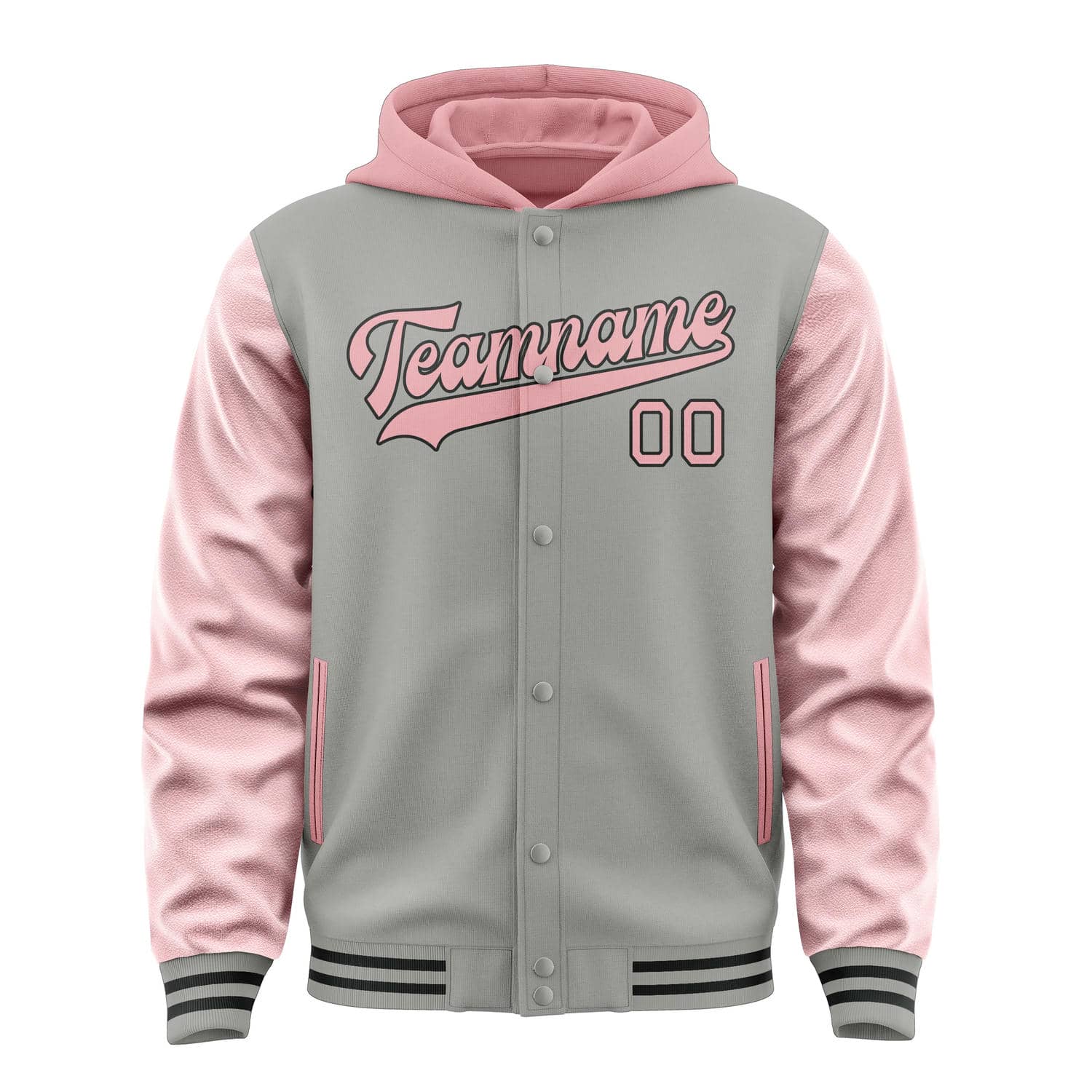 Maßgeschneidertes Grau Rosa Jacke