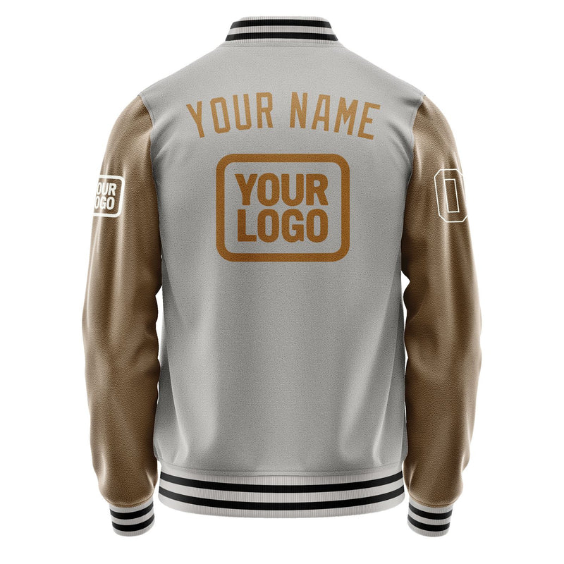 Maßgeschneidertes Grau Khaki Jacke JA040422041718222218