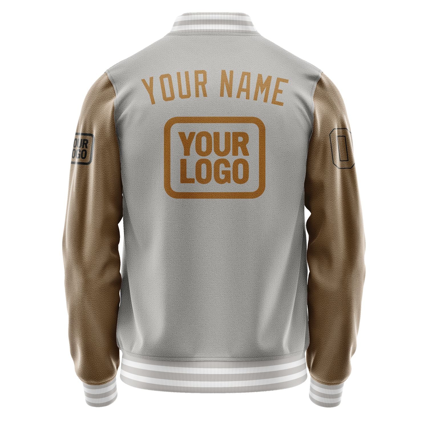 Maßgeschneidertes Grau Khaki Jacke JA040422041817222217