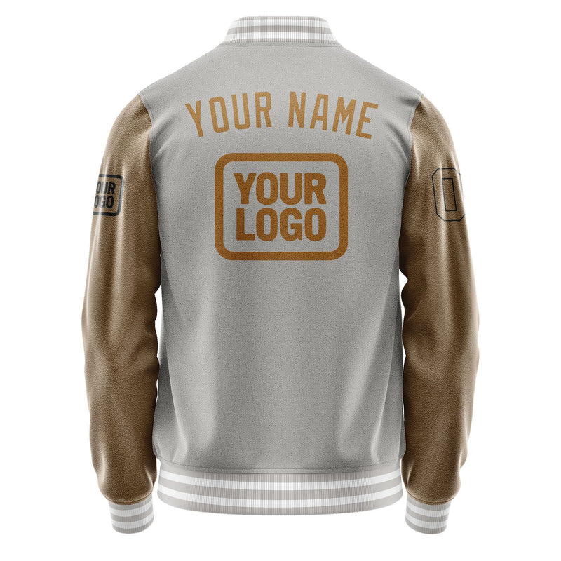 Maßgeschneidertes Grau Khaki Jacke JA040422041817222217