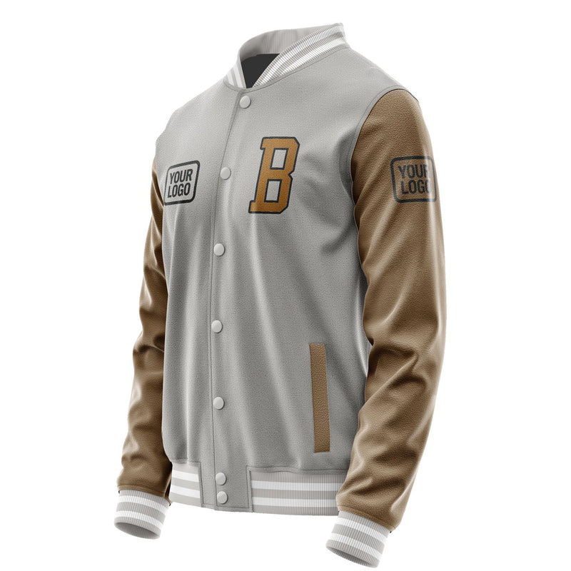 Maßgeschneidertes Grau Khaki Jacke JA040422041817222217