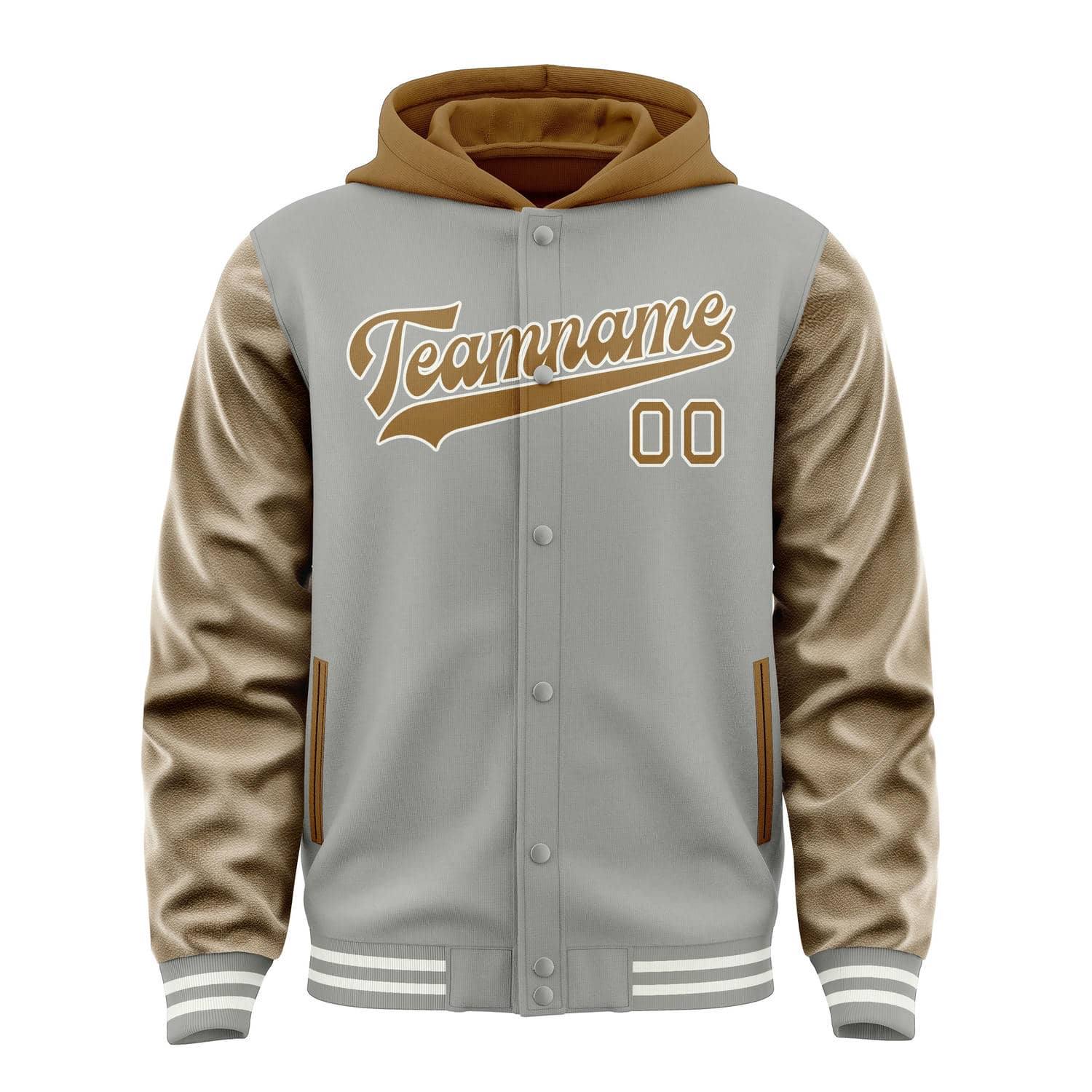 Maßgeschneidertes Grau Khaki Jacke
