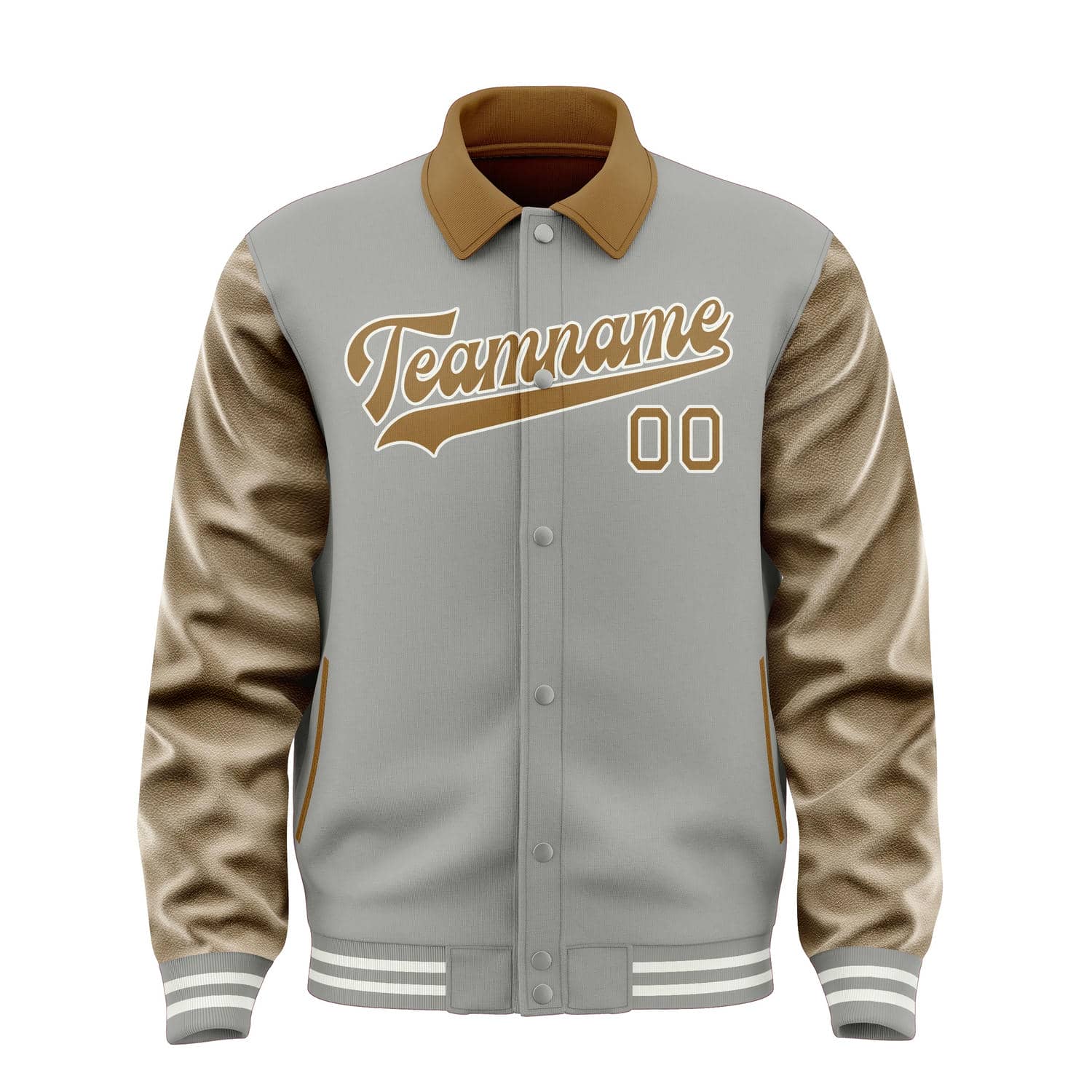 Maßgeschneidertes Grau Khaki Jacke