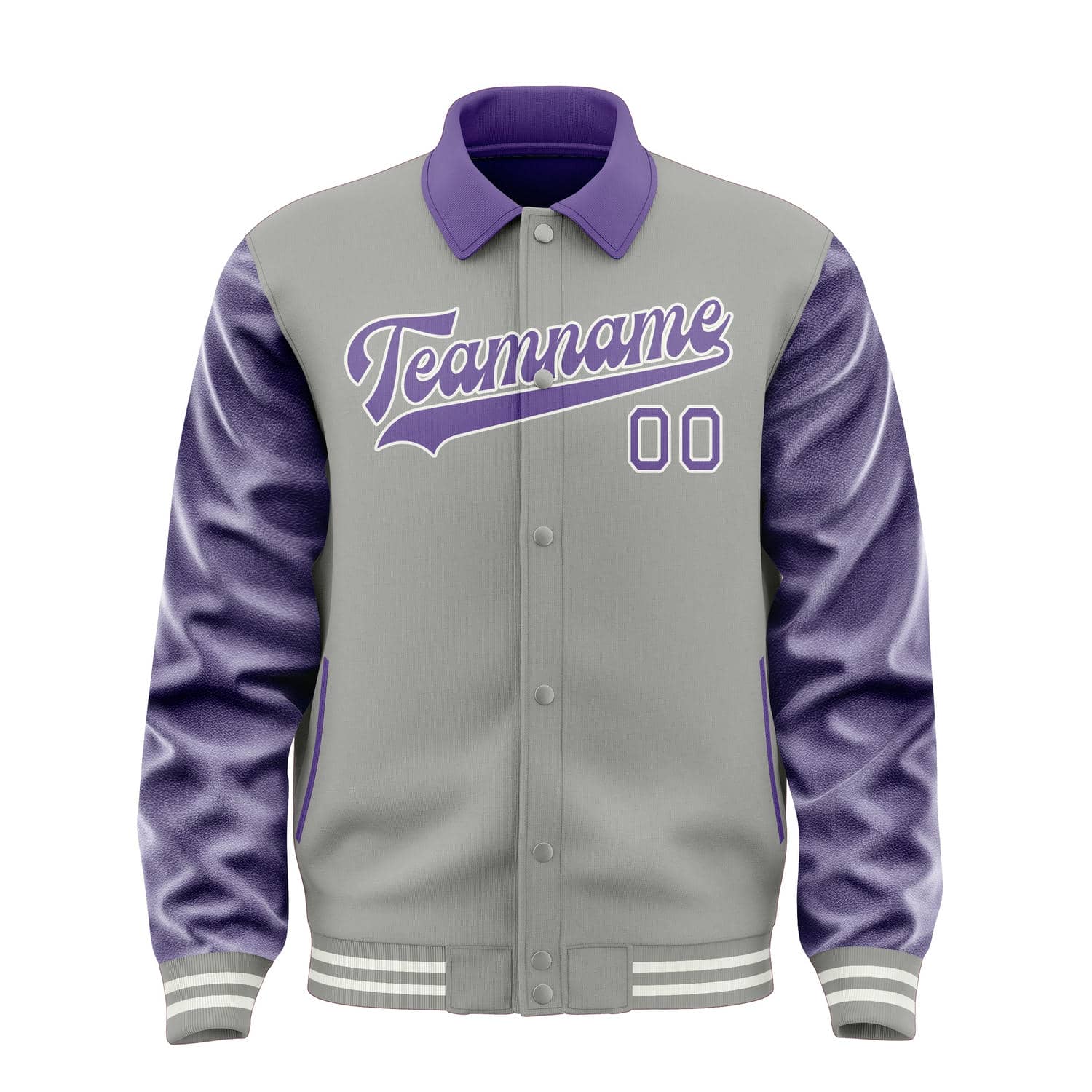 Maßgeschneidertes Grau Lavendel Jacke