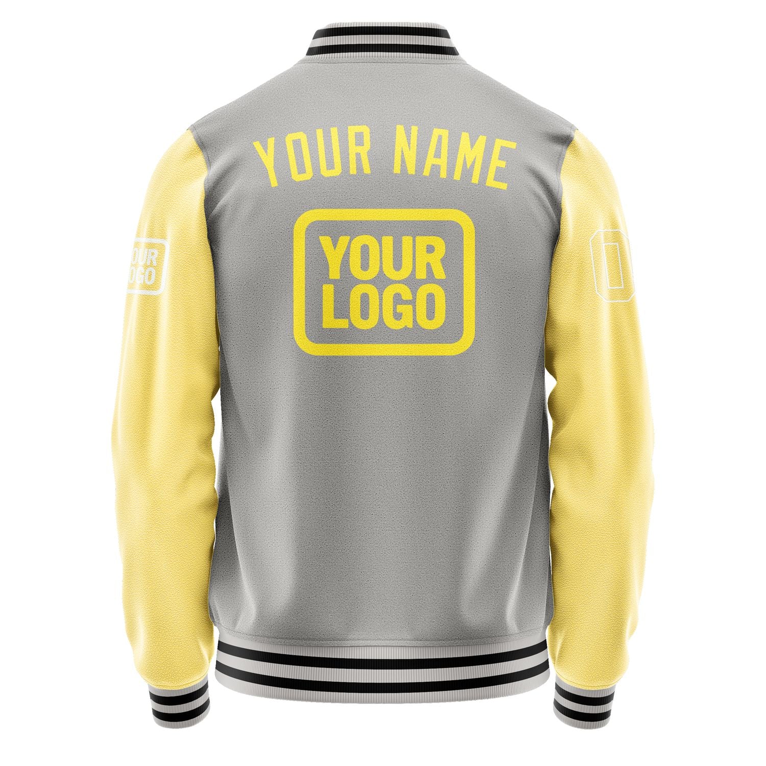Maßgeschneidertes Grau Blassgelb Jacke JA040426041718262618