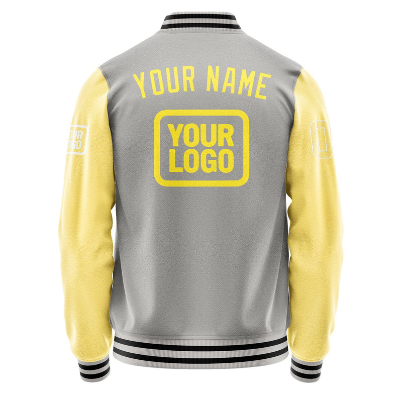 Maßgeschneidertes Grau Blassgelb Jacke JA040426041718262618