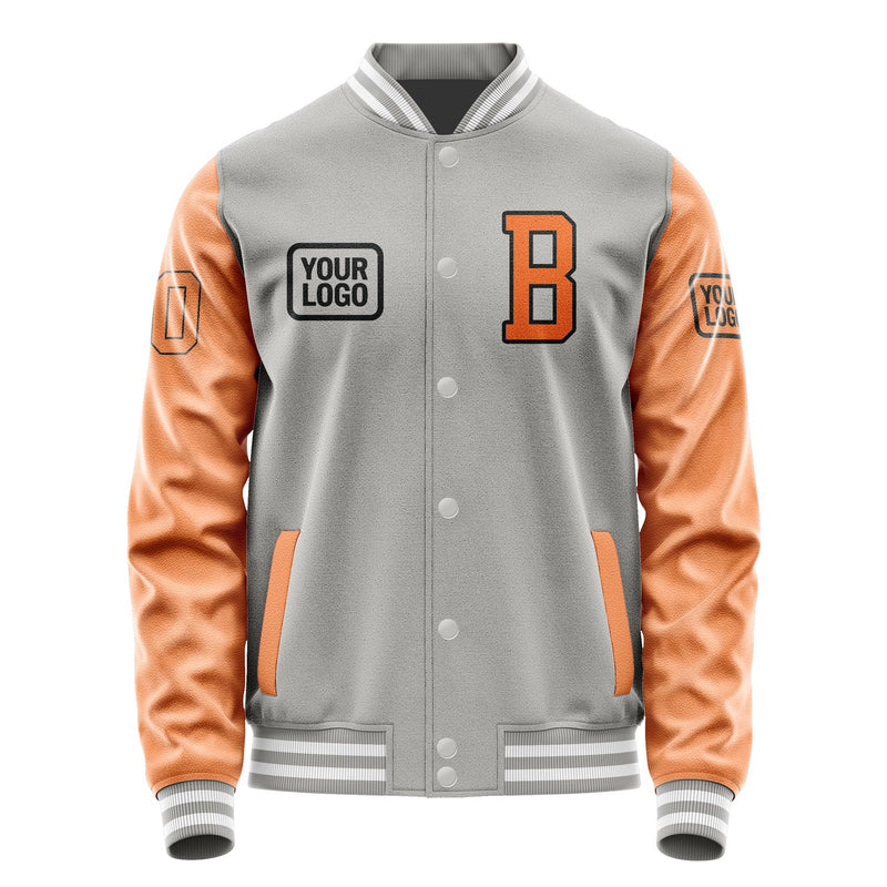 Maßgeschneidertes Grau Orange Jacke JA040428041817282817