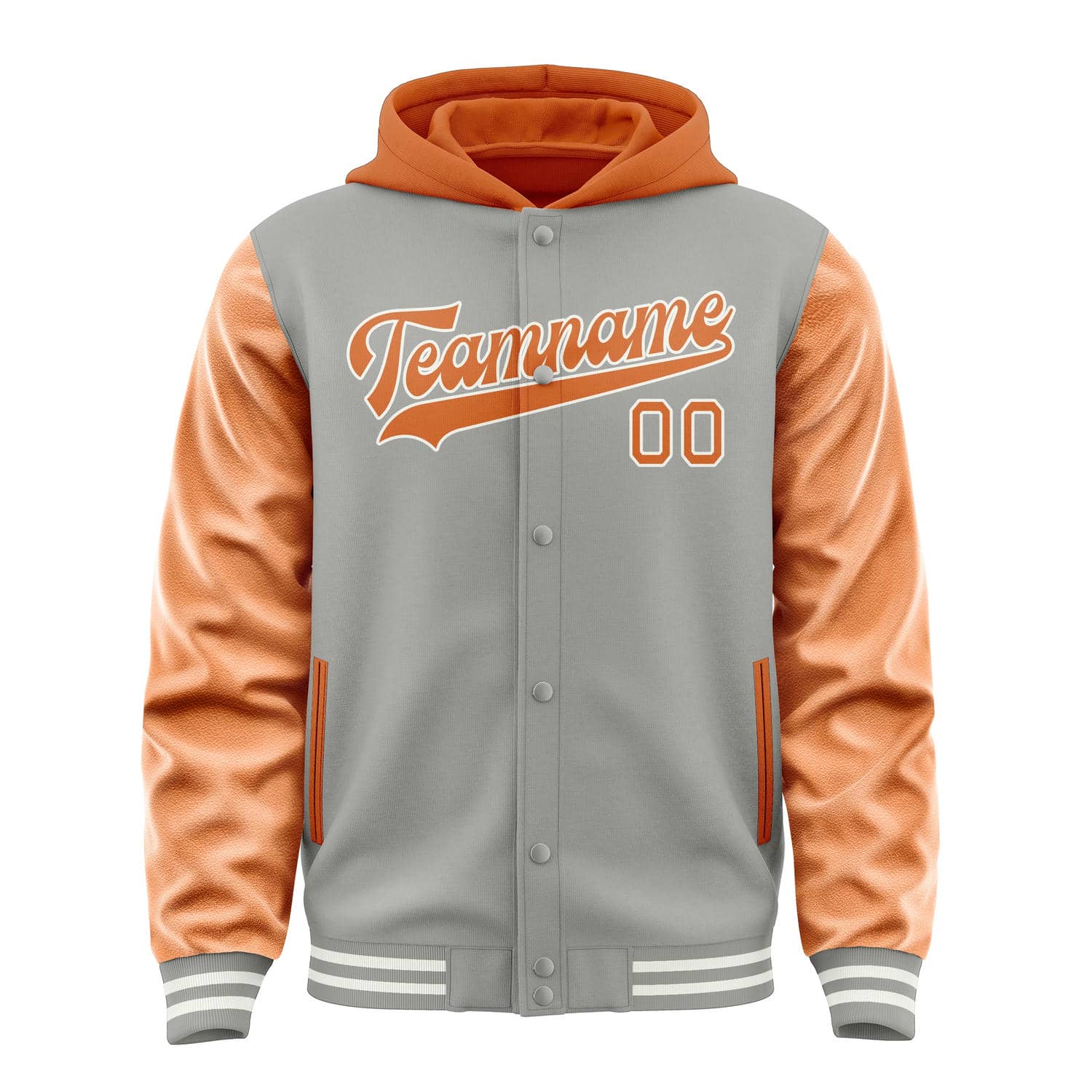 Maßgeschneidertes Grau Orange Jacke