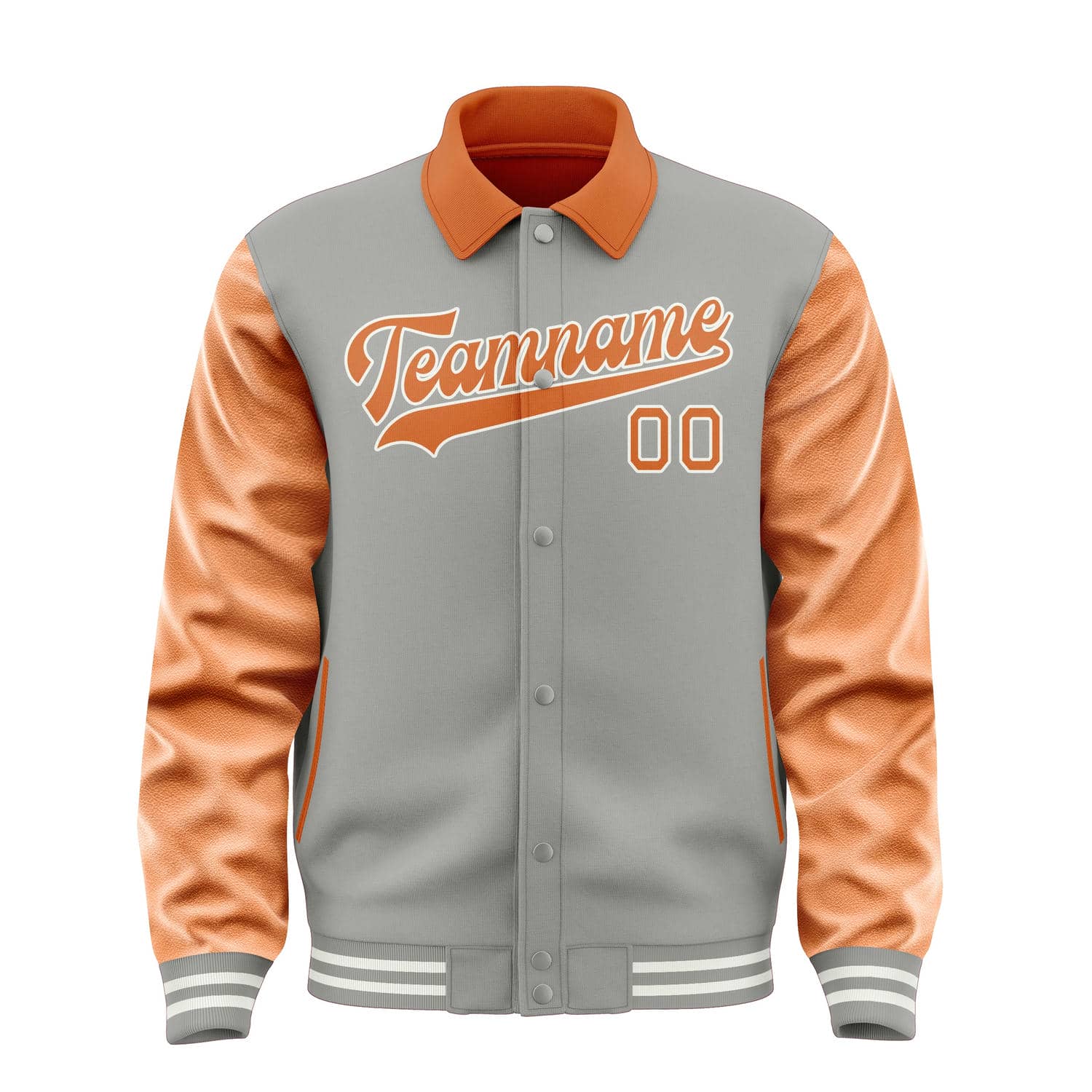 Maßgeschneidertes Grau Orange Jacke