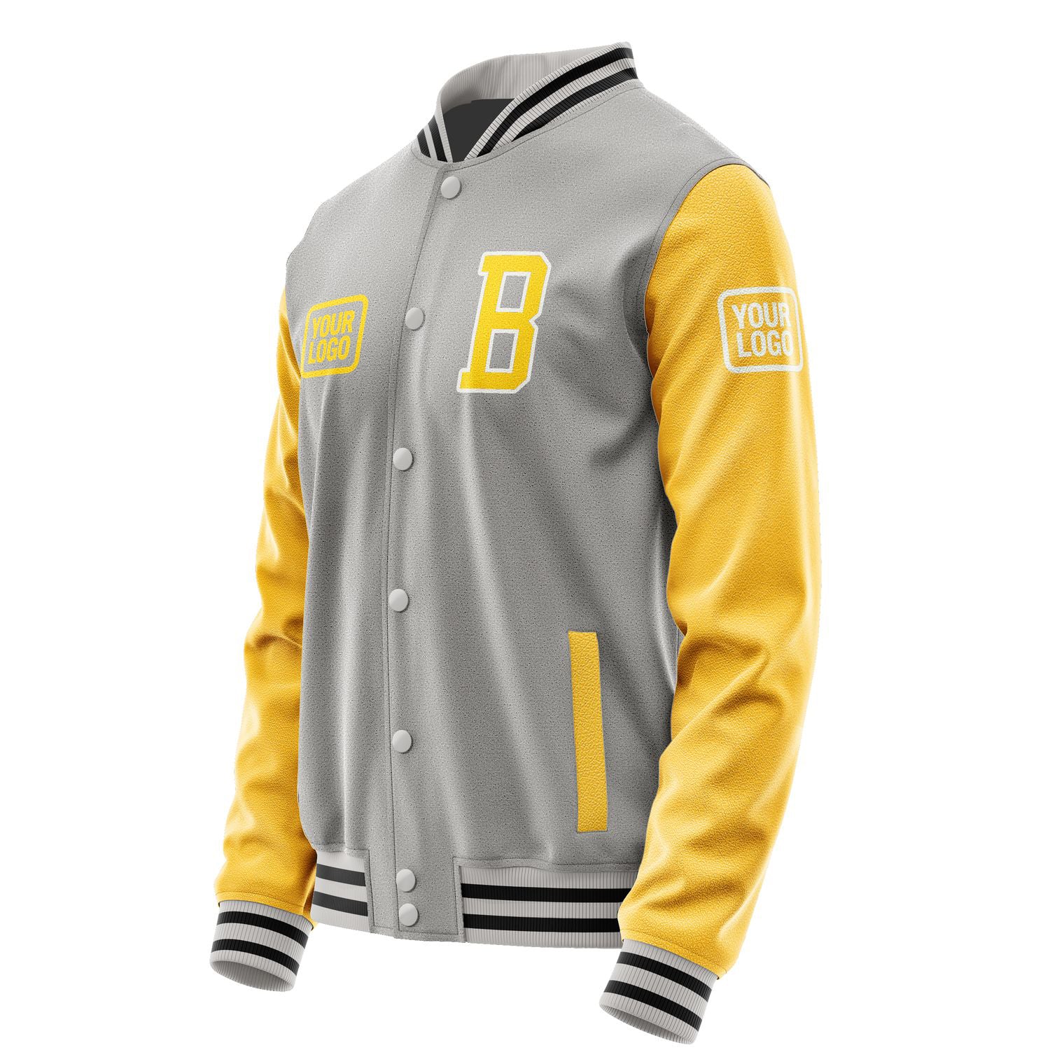 Maßgeschneidertes Grau Gold Jacke JA040430041718303018