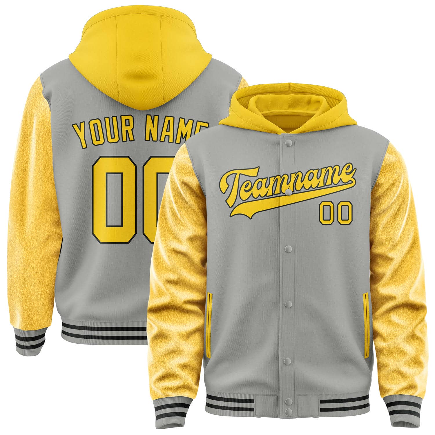 Maßgeschneidertes Grau Gold Jacke JA040430041718303018