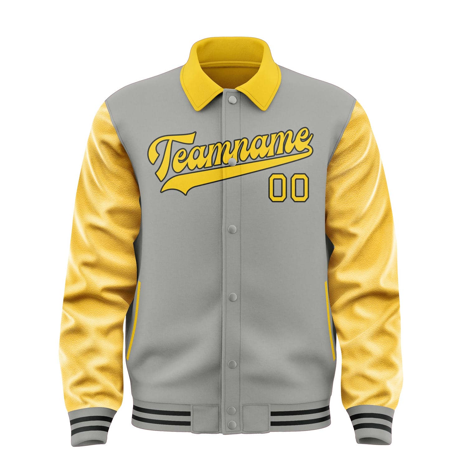 Maßgeschneidertes Grau Gold Jacke