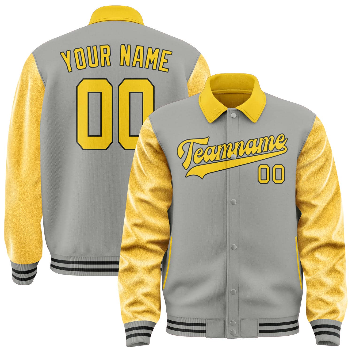 Maßgeschneidertes Grau Gold Jacke JA040430041718303018