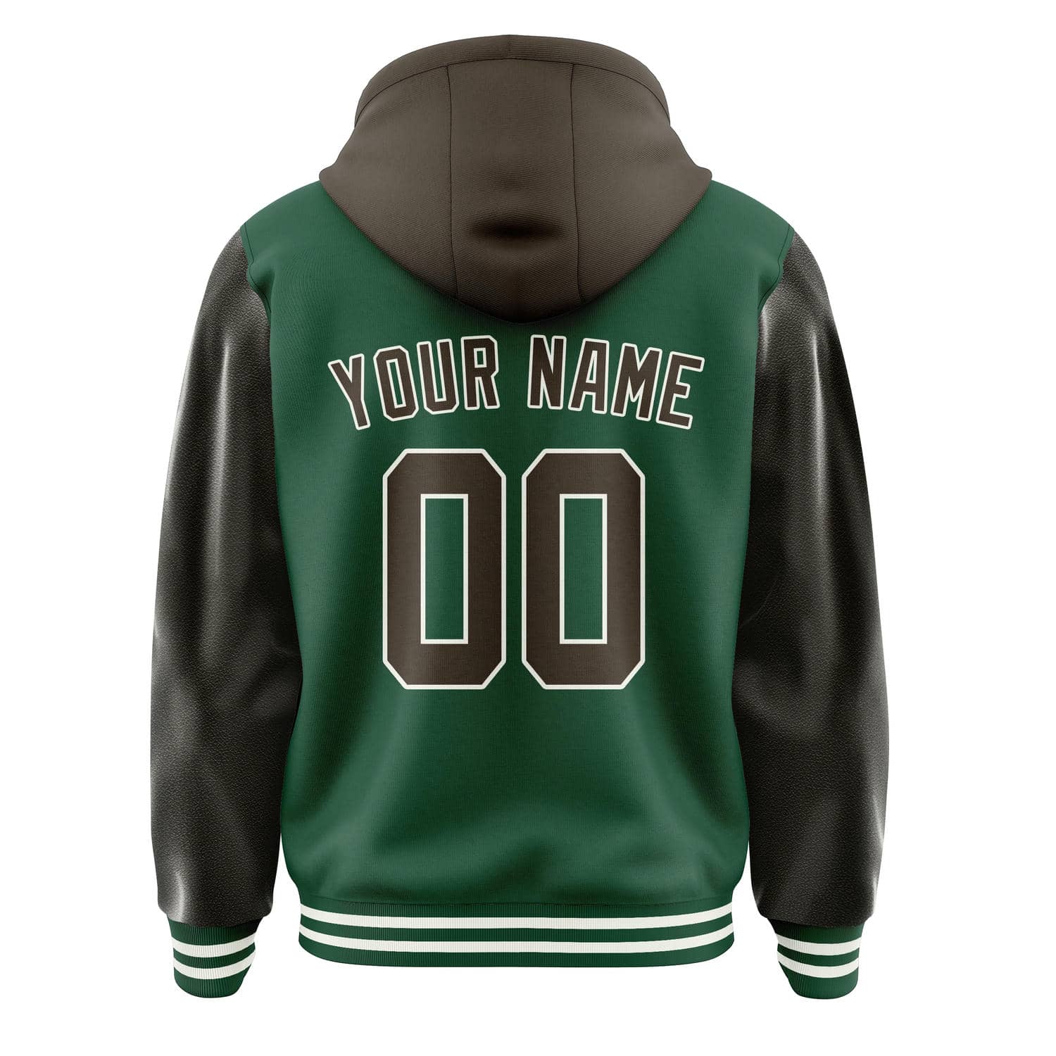 Maßgeschneidertes Moosgrün Braun Jacke