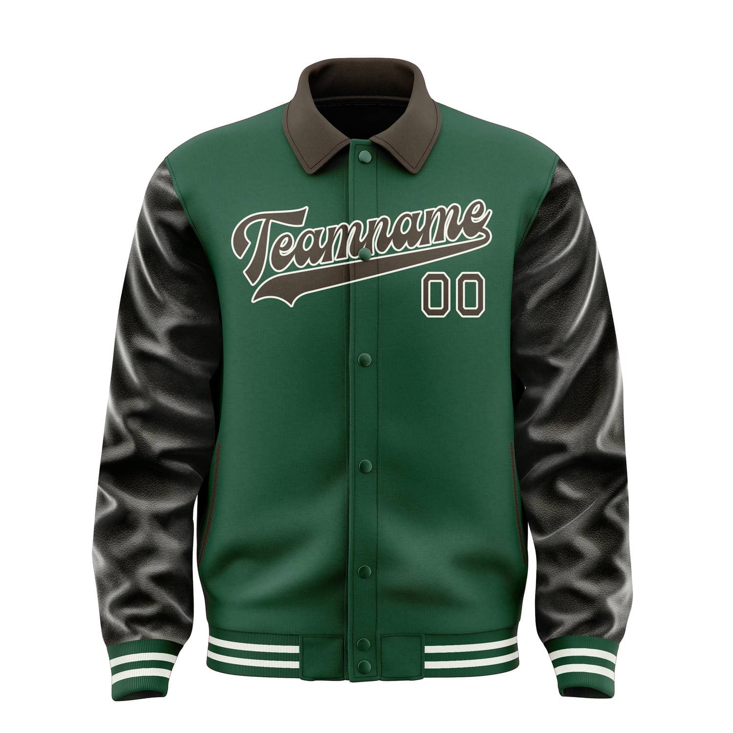 Maßgeschneidertes Moosgrün Braun Jacke