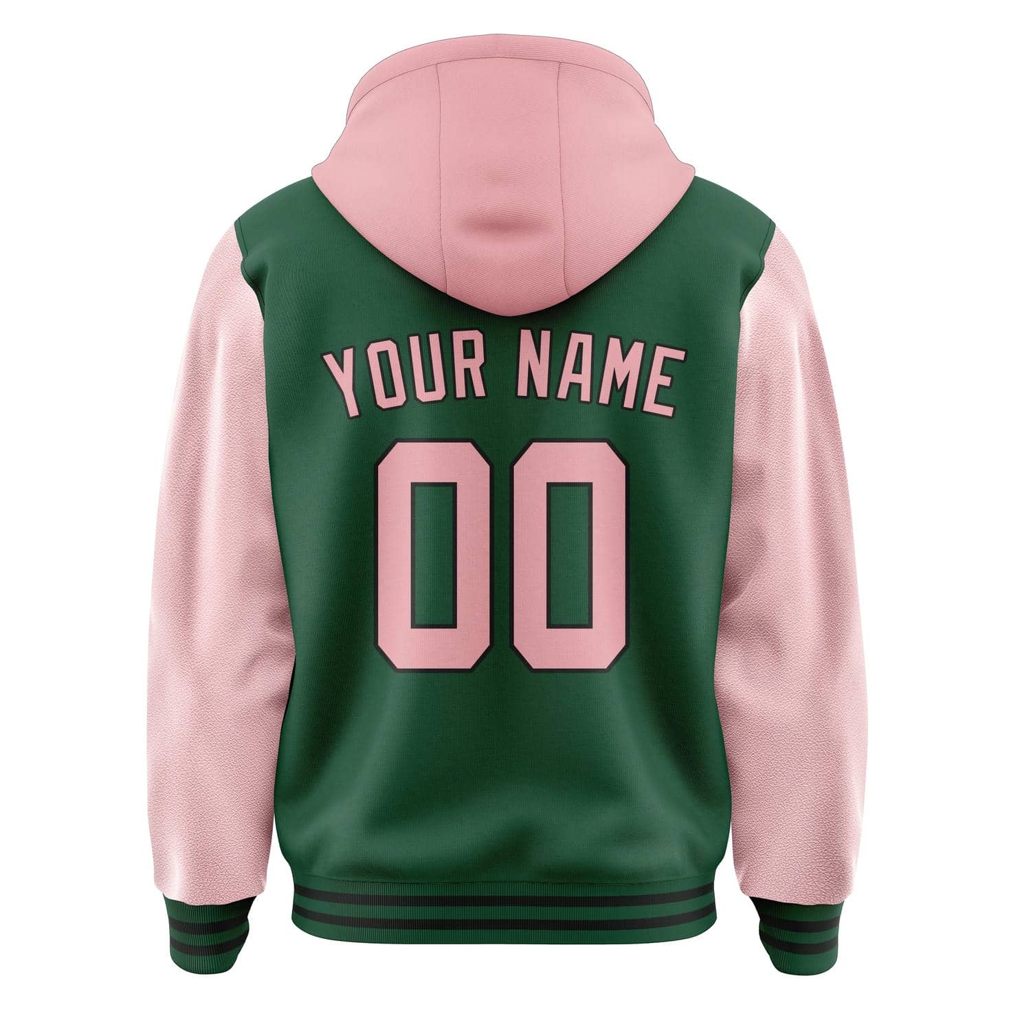 Maßgeschneidertes Moosgrün Rosa Jacke