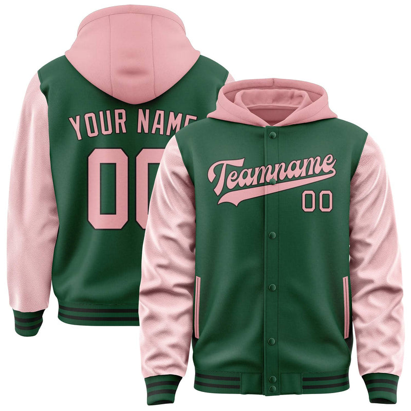 Maßgeschneidertes Moosgrün Rosa Jacke JA050521051718212118