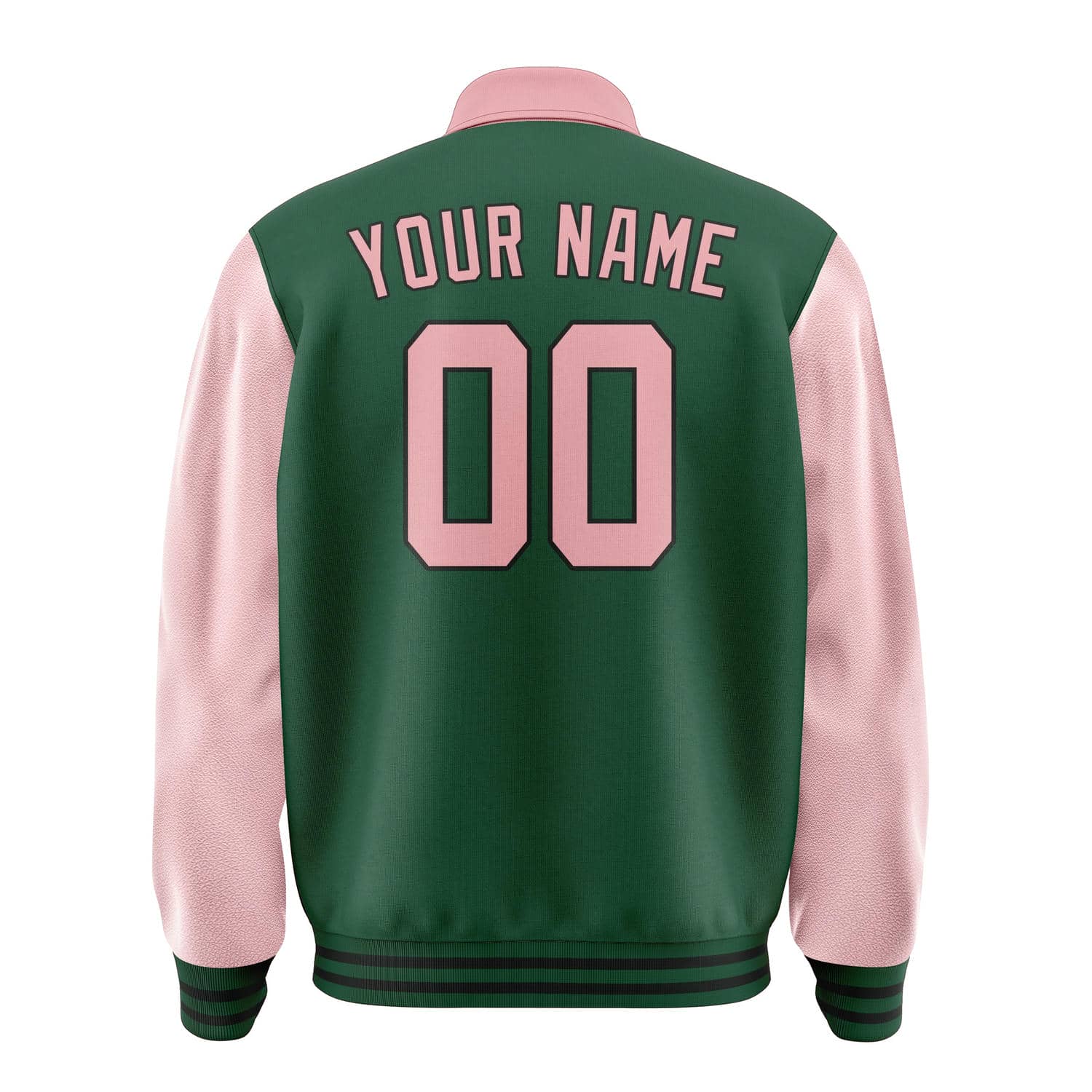 Maßgeschneidertes Moosgrün Rosa Jacke