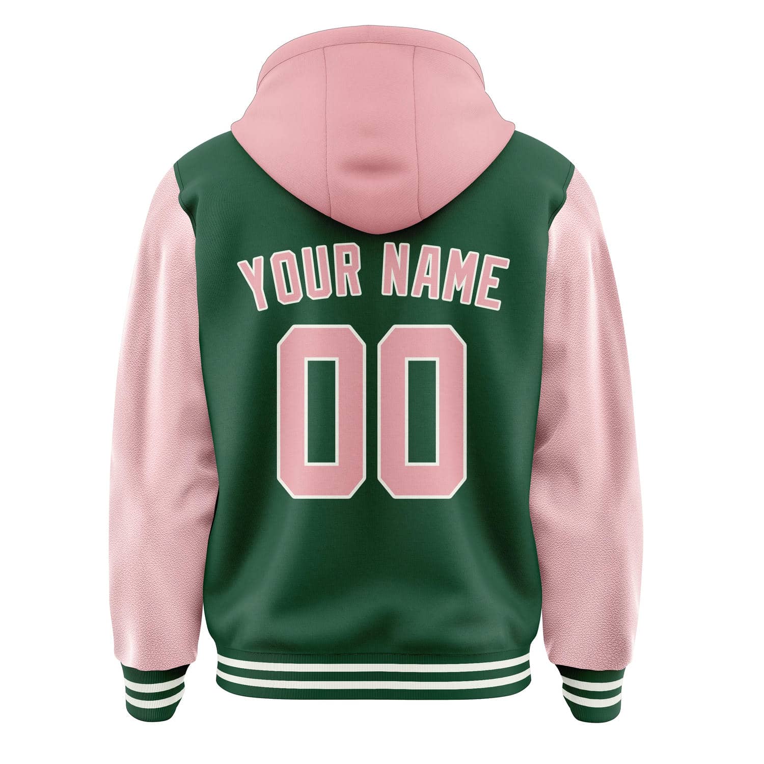 Maßgeschneidertes Moosgrün Rosa Jacke