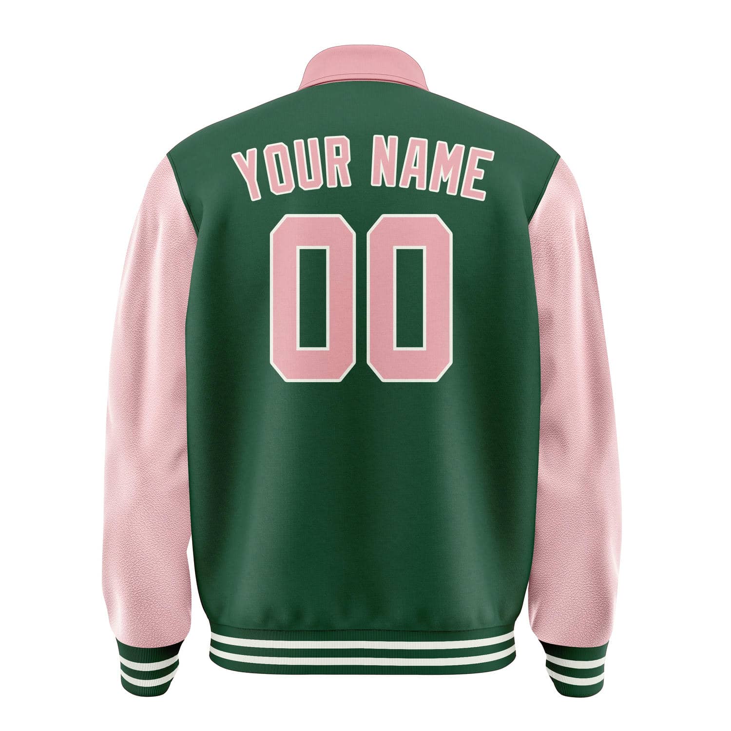Maßgeschneidertes Moosgrün Rosa Jacke