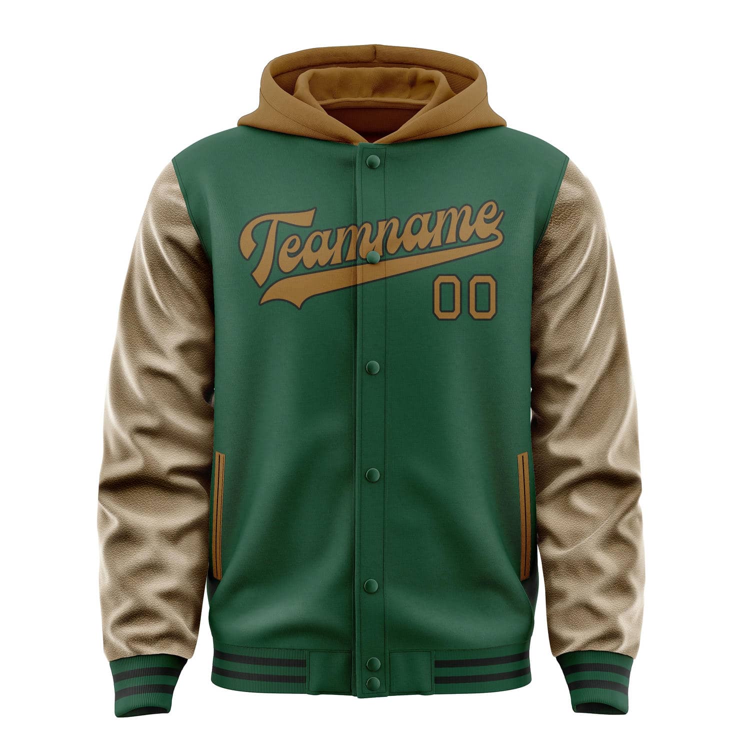 Maßgeschneidertes Moosgrün Khaki Jacke