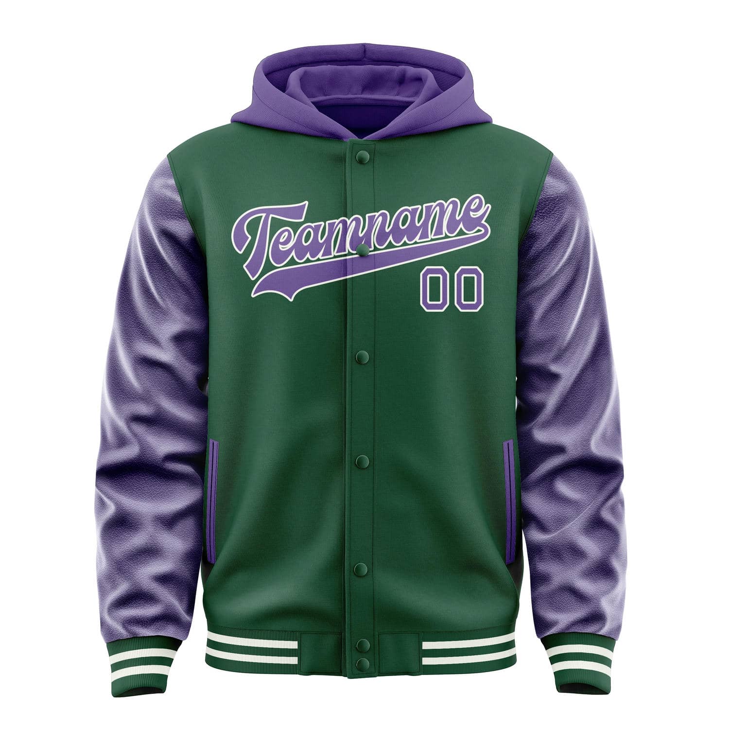 Maßgeschneidertes Moosgrün Lavendel Jacke