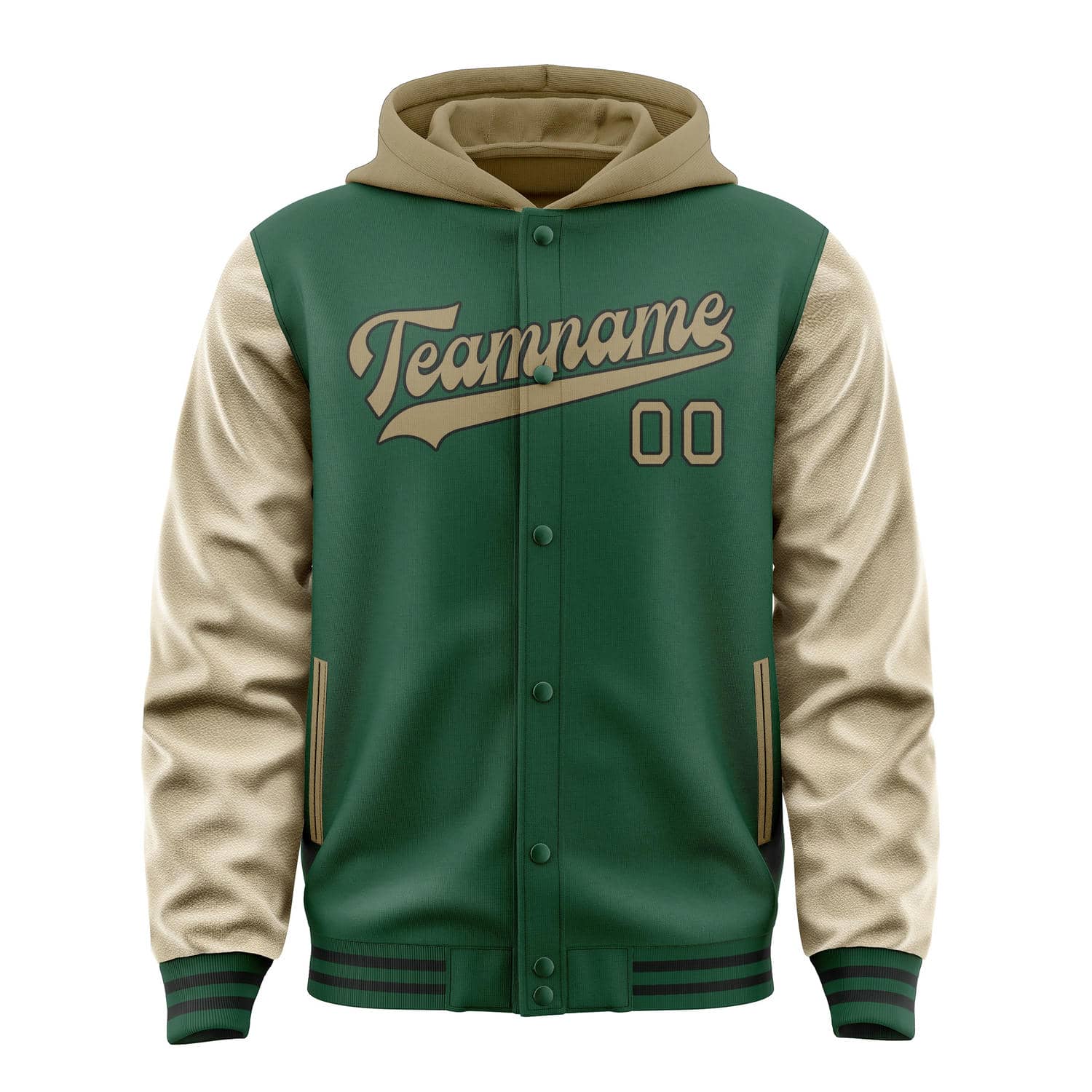 Maßgeschneidertes Moosgrün Hellkhaki Jacke
