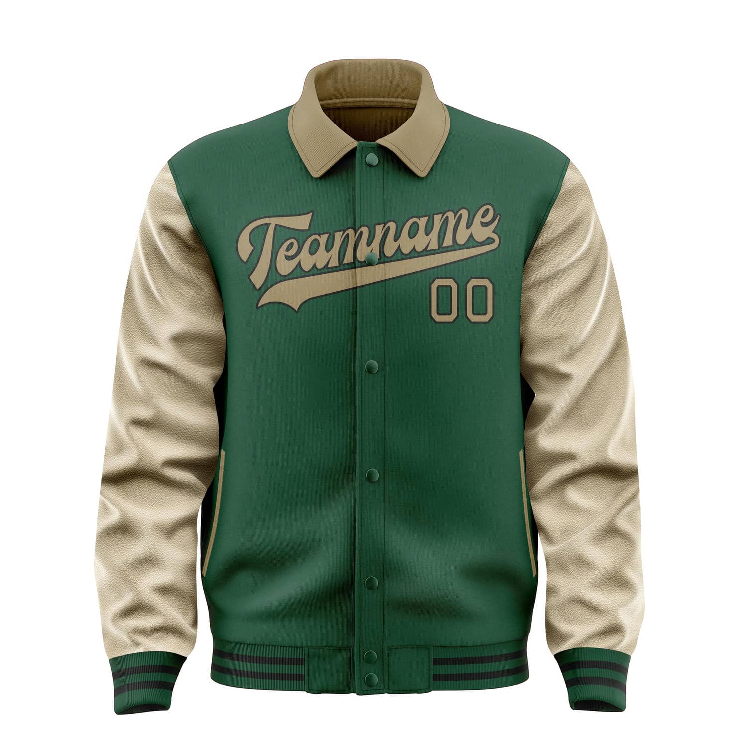 Maßgeschneidertes Moosgrün Hellkhaki Jacke