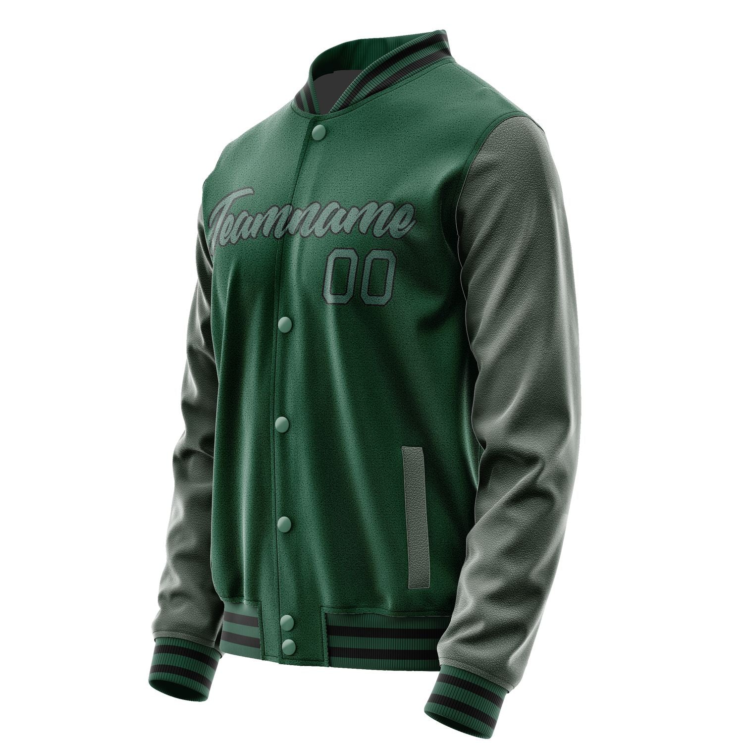 Maßgeschneidertes Moosgrün Blaugrün Jacke JA0505270517B21727