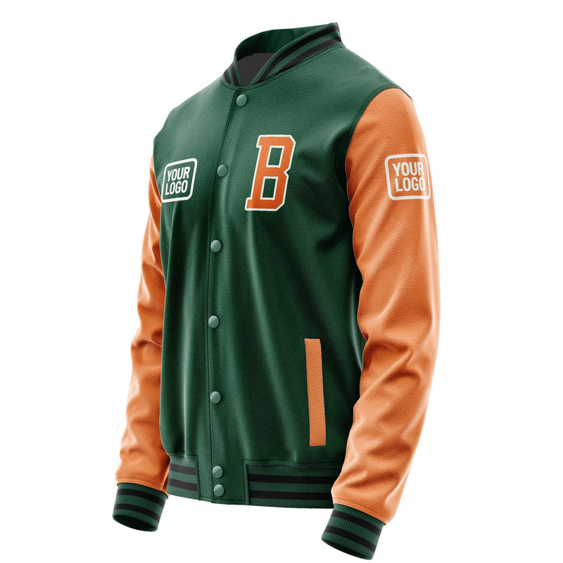 Maßgeschneidertes Moosgrün Orange Jacke JA050528051718282818