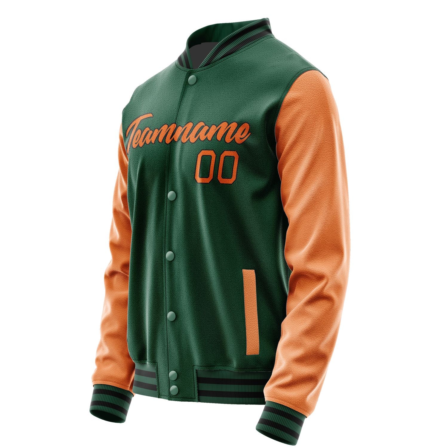Maßgeschneidertes Moosgrün Orange Jacke JA0505280517B21728