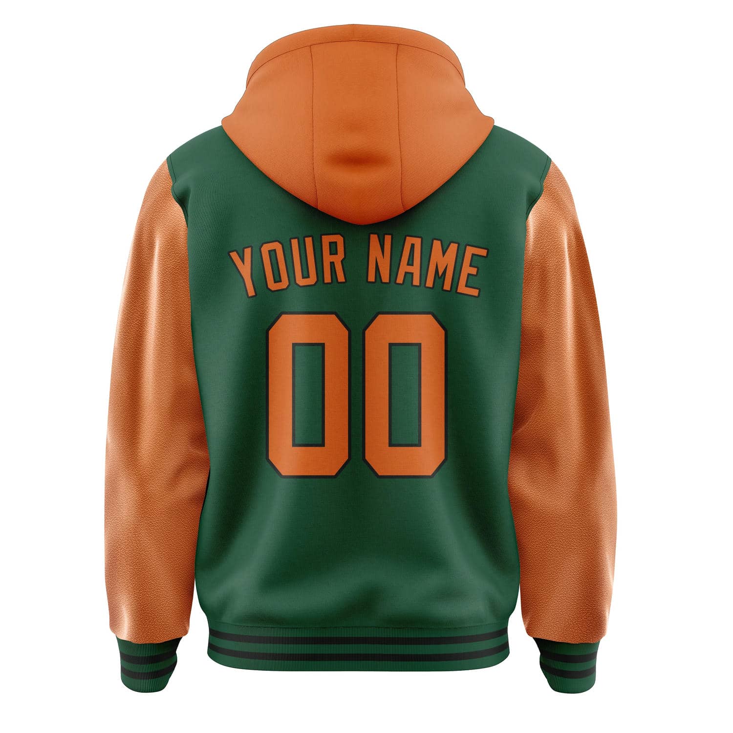 Maßgeschneidertes Moosgrün Orange Jacke