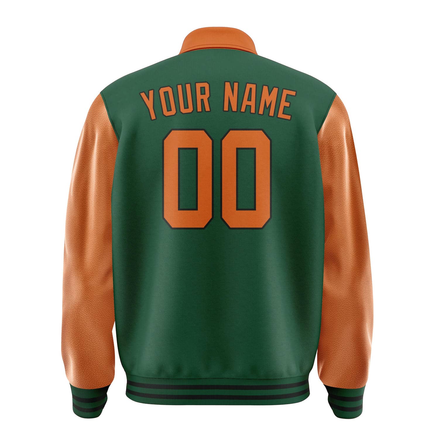 Maßgeschneidertes Moosgrün Orange Jacke