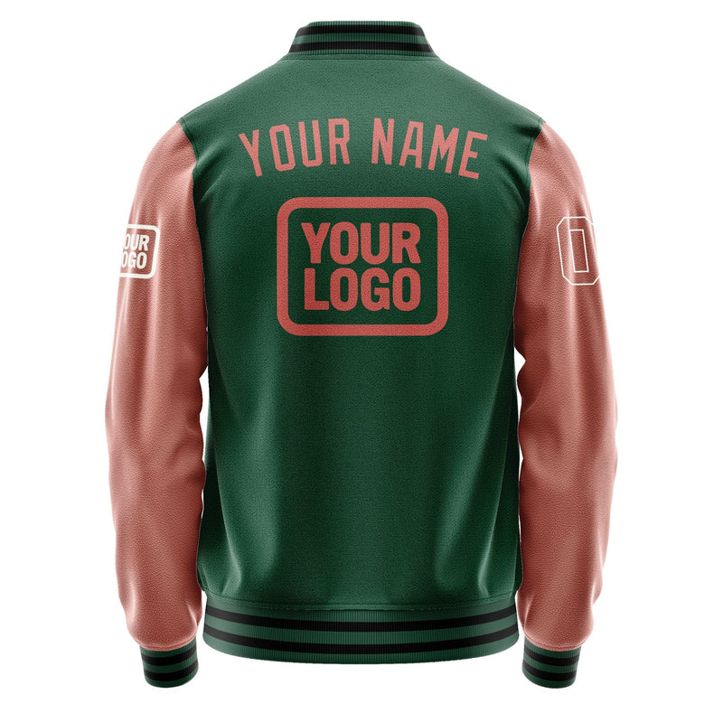 Maßgeschneidertes Moosgrün Kupferrose Jacke JA050529051718292918