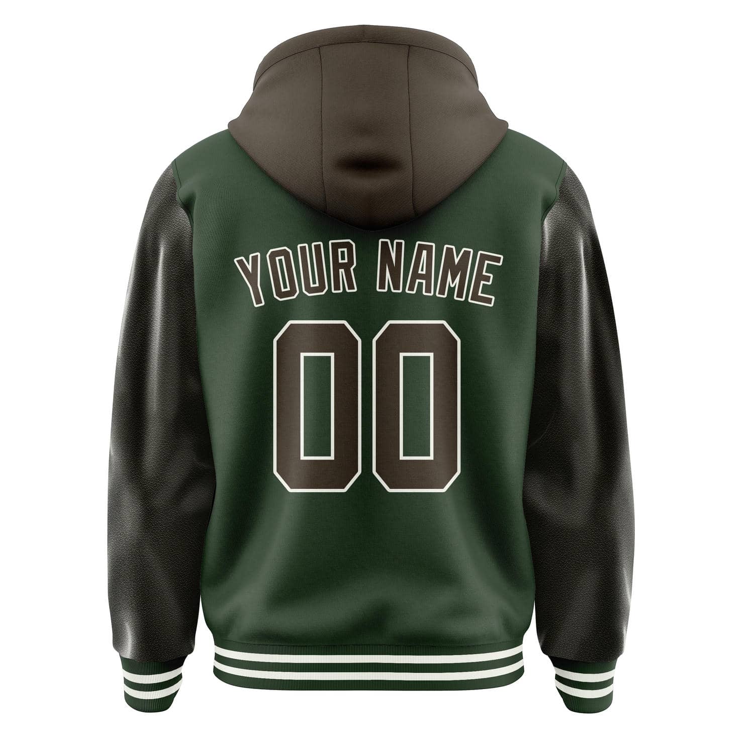 Maßgeschneidertes Tannengrün Braun Jacke