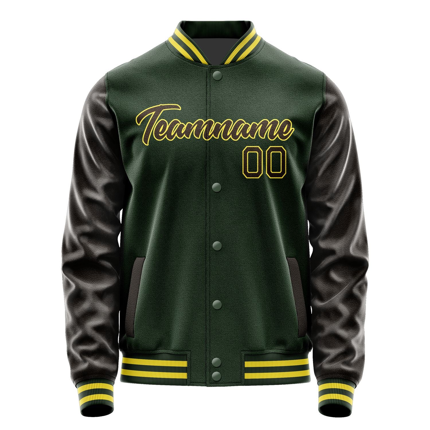 Maßgeschneidertes Tannengrün Braun Jacke JA0606010626B22601