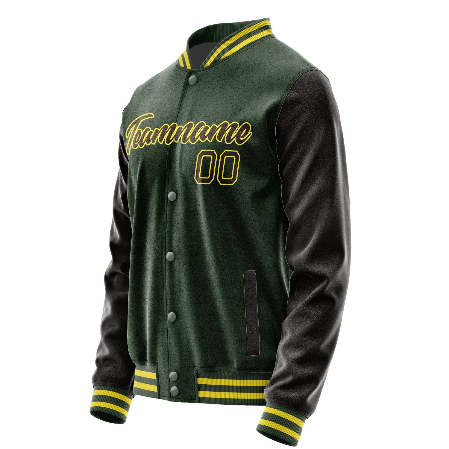 Maßgeschneidertes Tannengrün Braun Jacke JA0606010626B22601