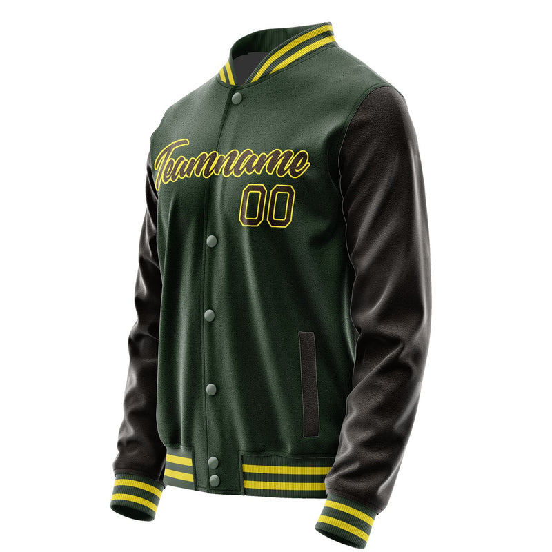 Maßgeschneidertes Tannengrün Braun Jacke JA0606010626B22601