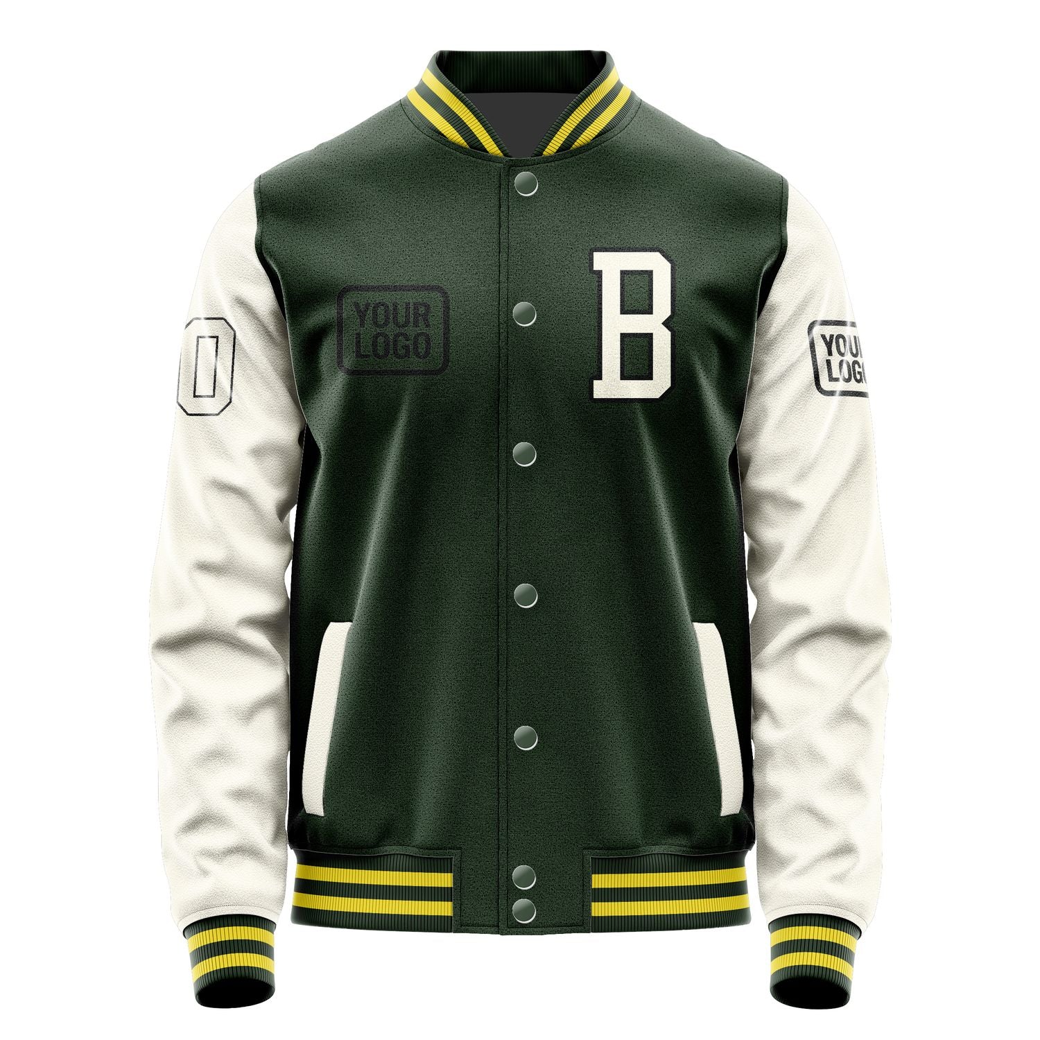 Maßgeschneidertes Tannengrün Beige Jacke JA060603062617030317