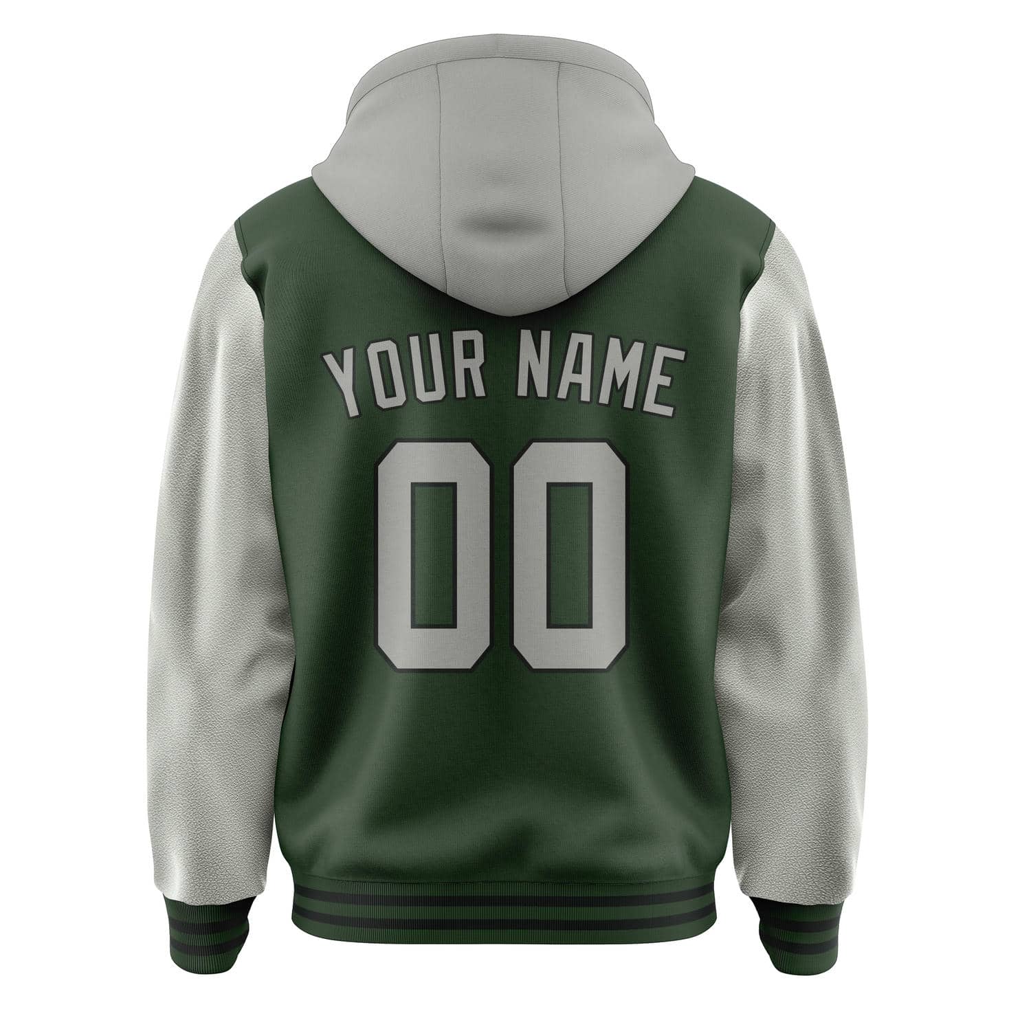 Maßgeschneidertes Tannengrün Grau Jacke