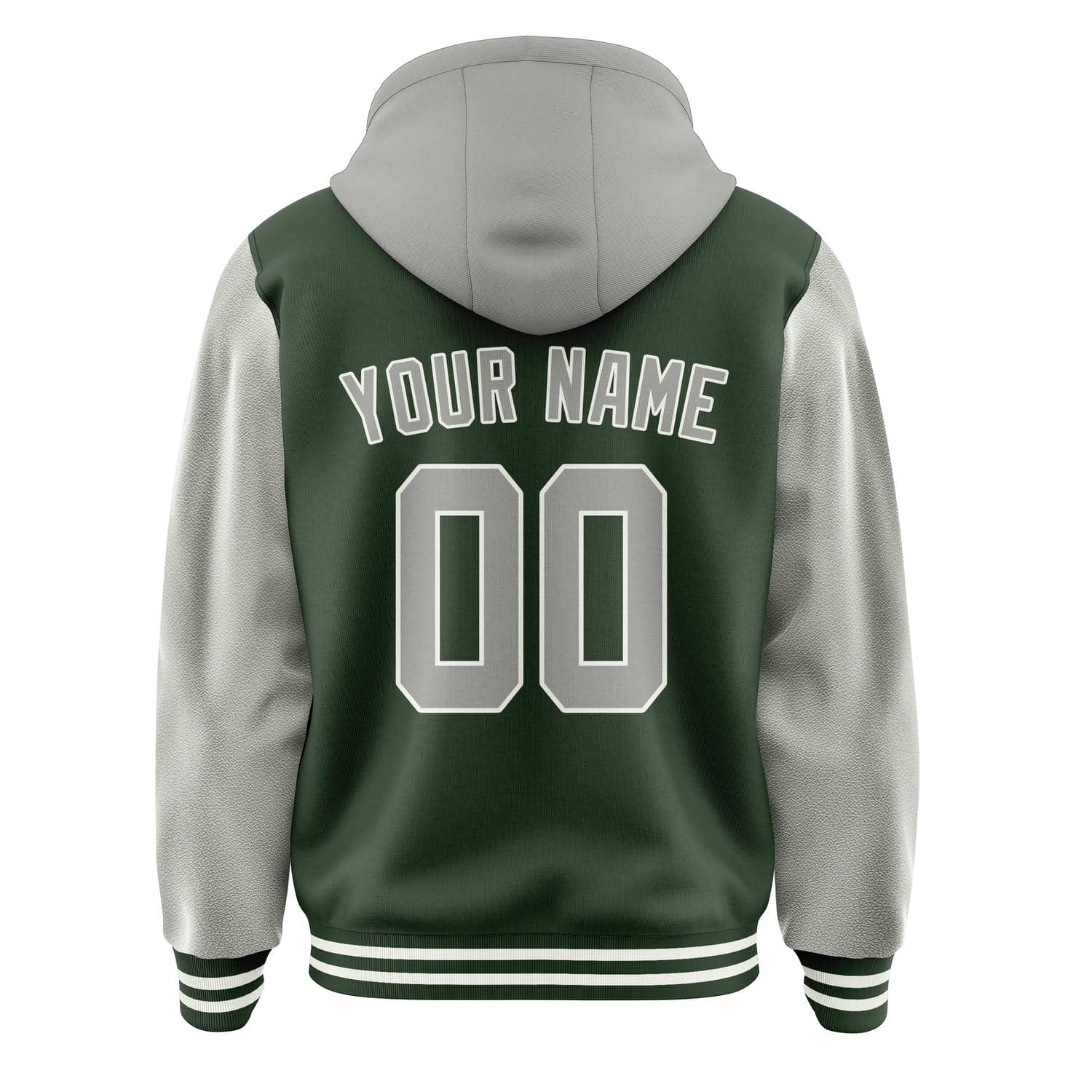 Maßgeschneidertes Tannengrün Grau Jacke