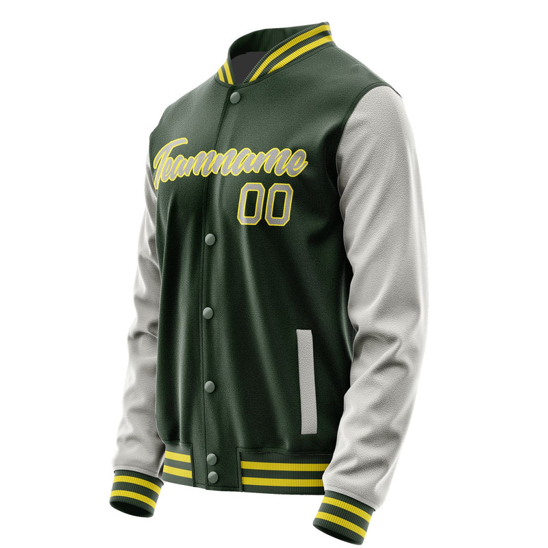 Maßgeschneidertes Tannengrün Grau Jacke JA0606040626B22604